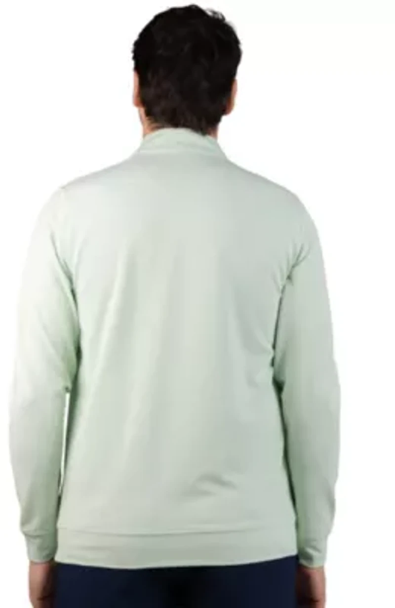 Micro Grid Textured Performance Quarter Zip