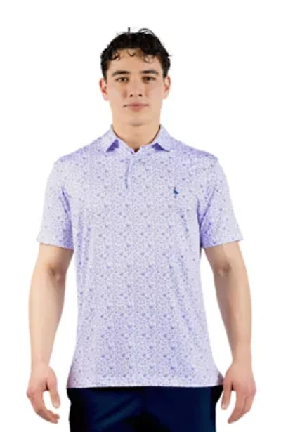 Ditsy Floral Printed Performance Polo