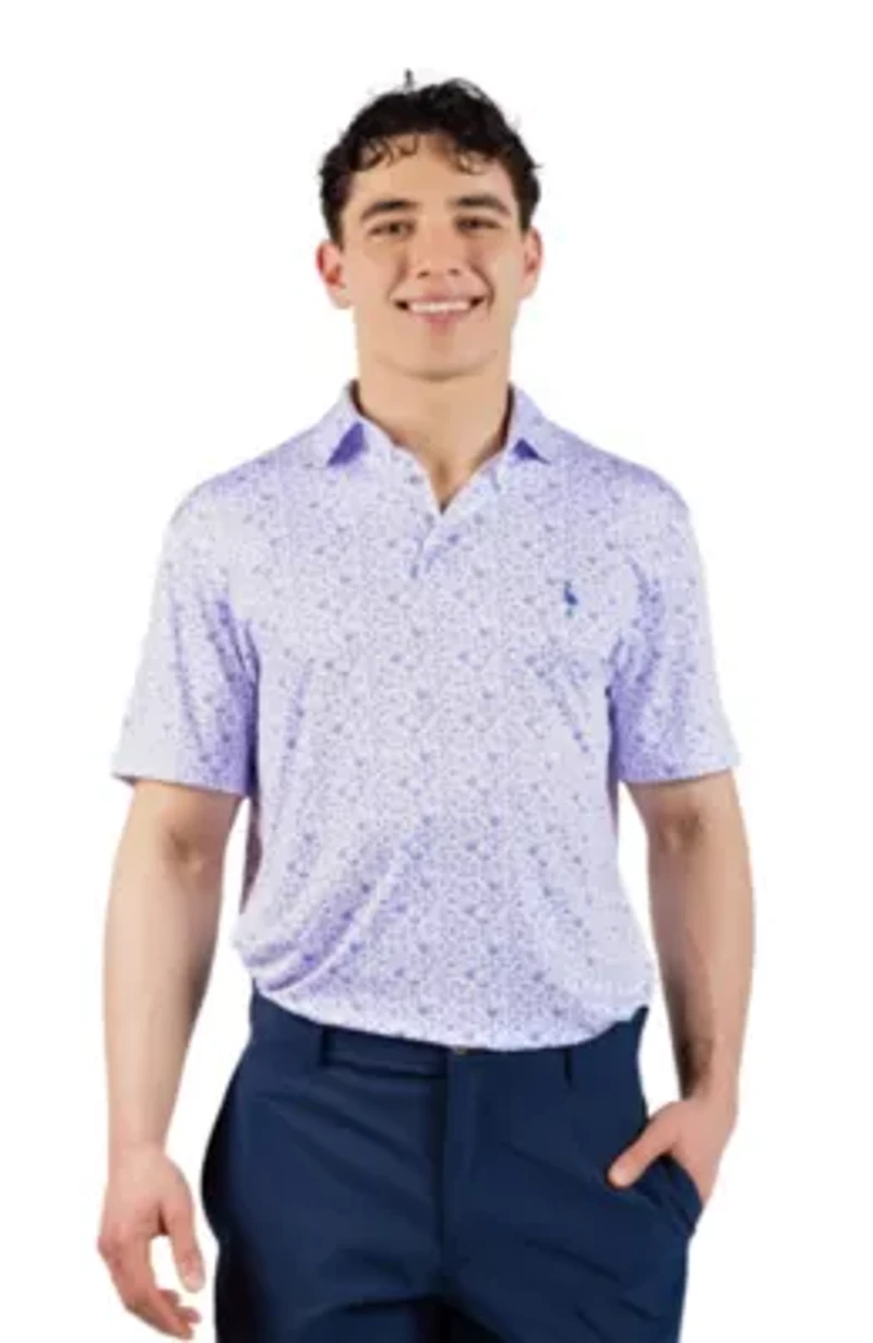 Ditsy Floral Printed Performance Polo