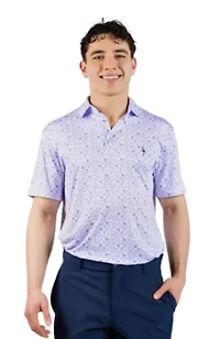 Ditsy Floral Printed Performance Polo