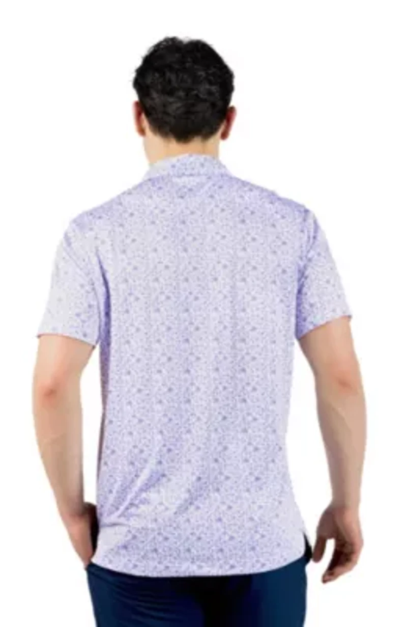 Ditsy Floral Printed Performance Polo