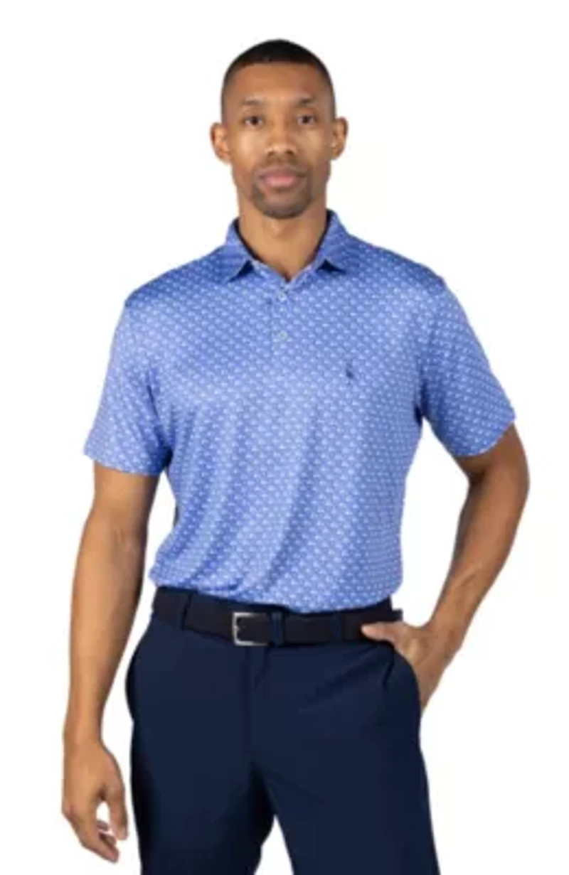 Carts and Byrds Printed Performance Polo