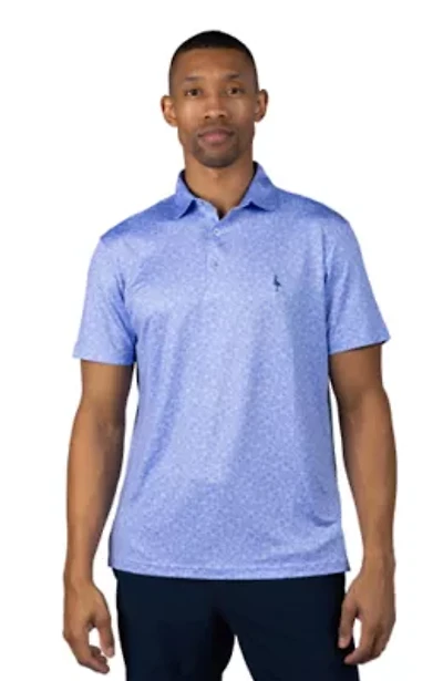 Summer Floral Printed Performance Polo
