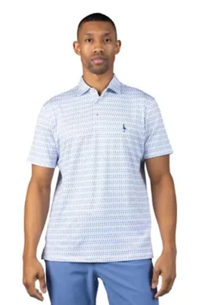 Martini Glasses Printed Performance Polo