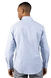 Yarn Dyed Linen Stripe Long Sleeve Shirt