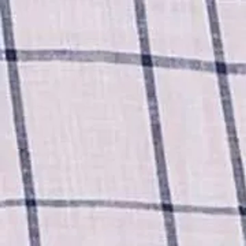 Yarn Dyed Linen Large Check Long Sleeve Shirt