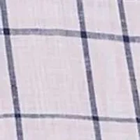 Yarn Dyed Linen Large Check Long Sleeve Shirt