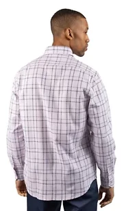 Yarn Dyed Linen Large Check Long Sleeve Shirt