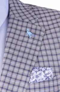 Melange Mini Plaid Sport Coat
