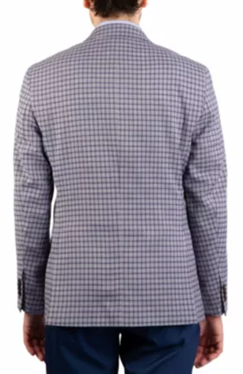 Melange Mini Plaid Sport Coat