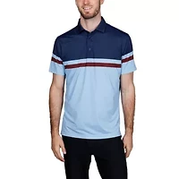 Engineered Stripe Performance Polo