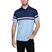 Engineered Stripe Performance Polo