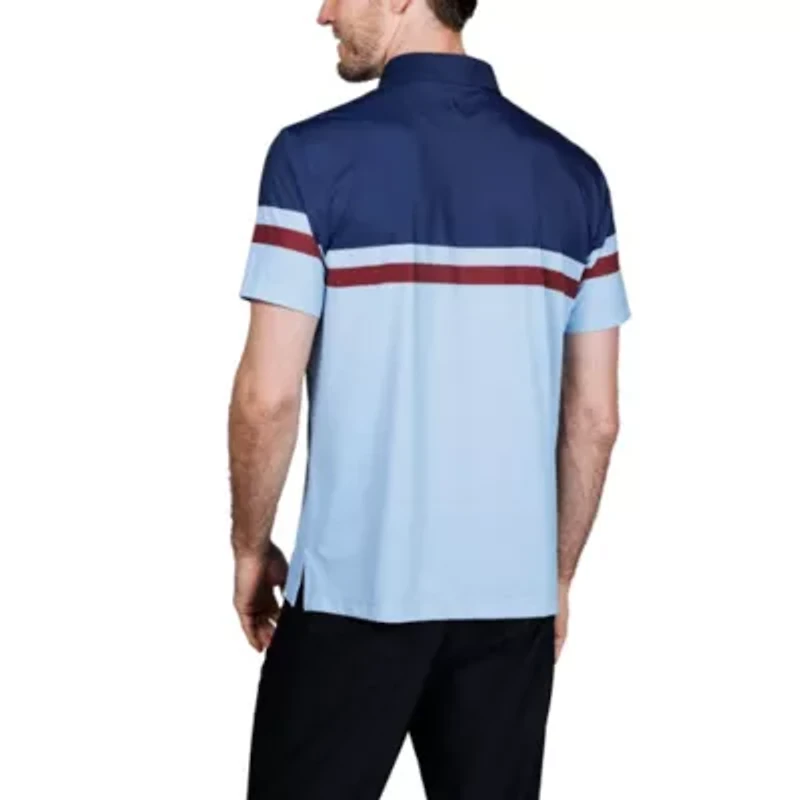 Engineered Stripe Performance Polo