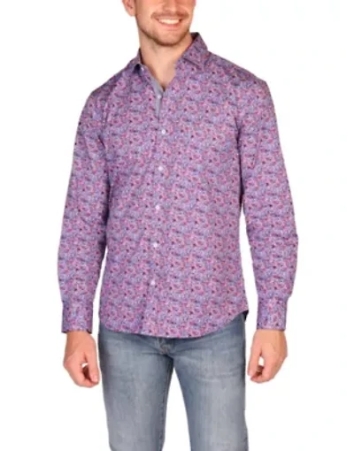 Crimson Floral Long Sleeve Shirt
