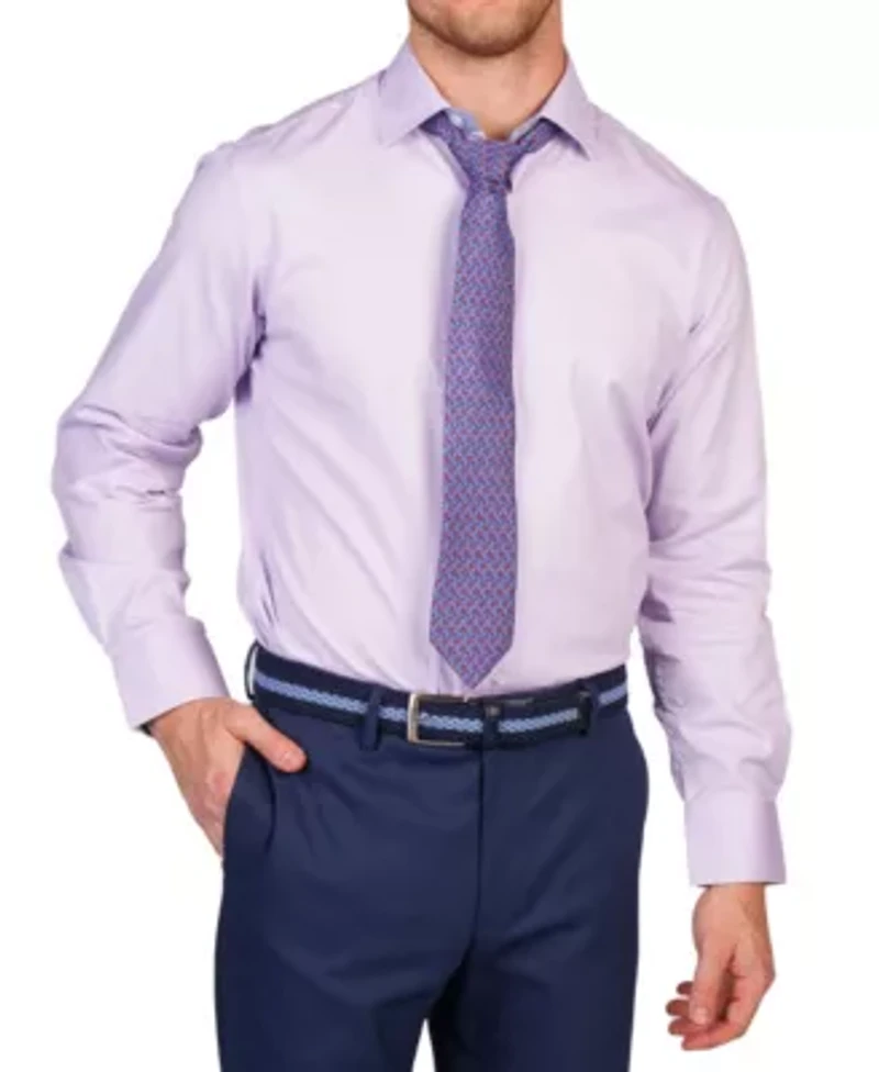 Birds Eye Long Sleeve Dress Shirt