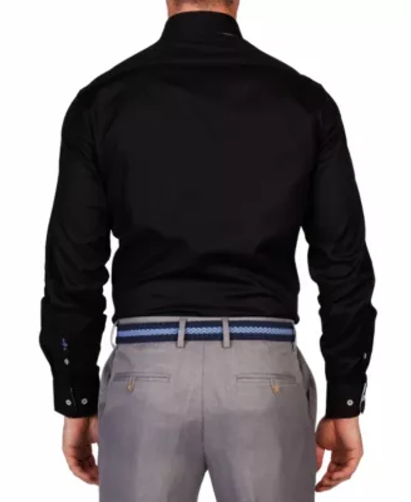 Herringbone Long Sleeve Dress Shirt