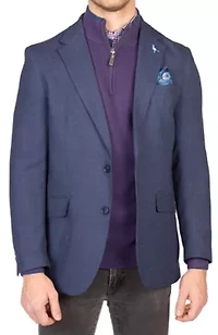 Solid Slub Textured Sportcoat