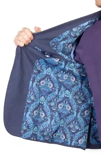 Solid Slub Textured Sportcoat