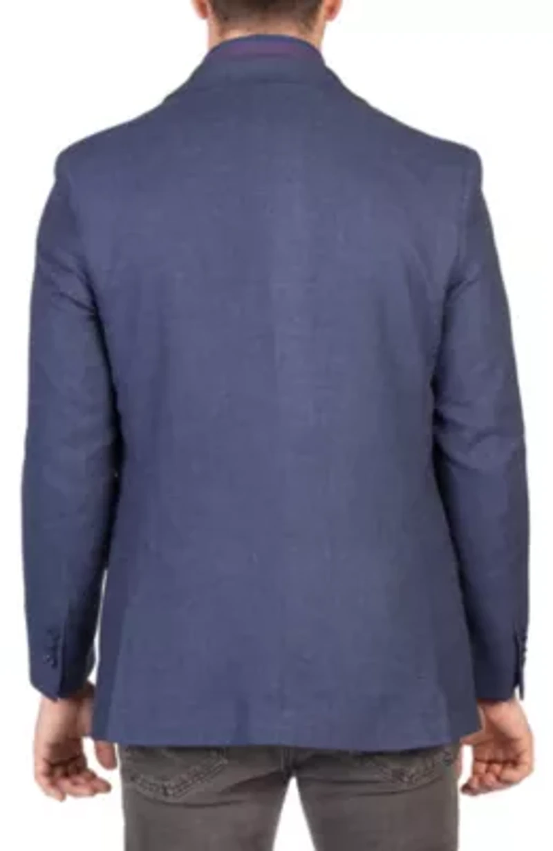 Solid Slub Textured Sportcoat
