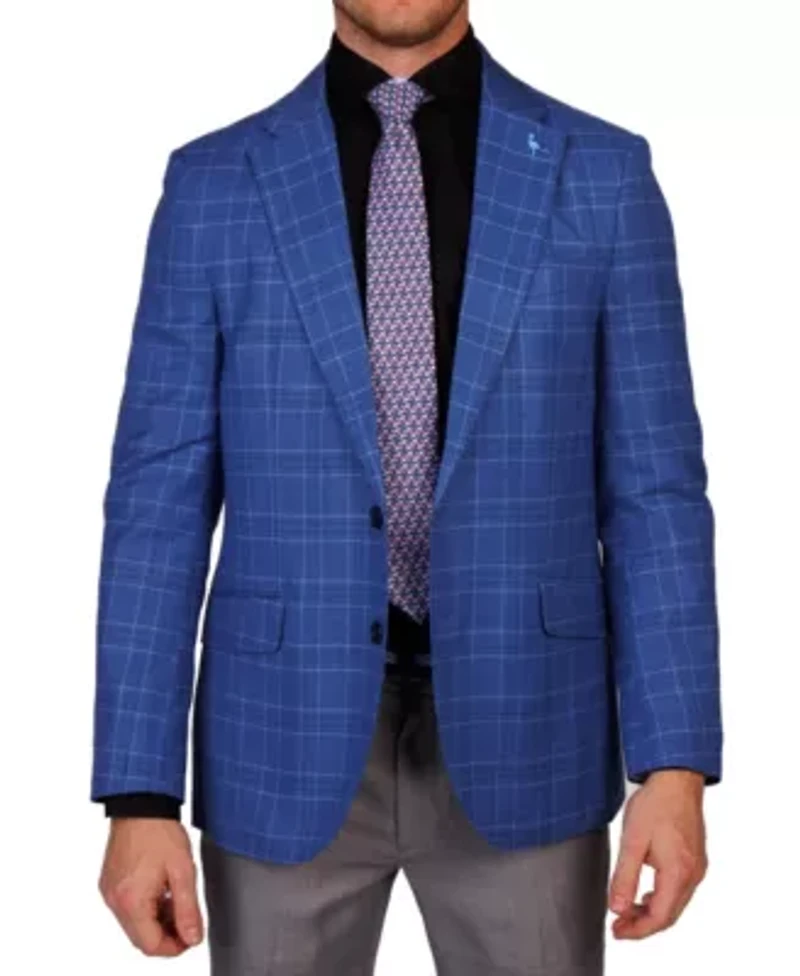 Textured Shadow Plaid Sportcoat