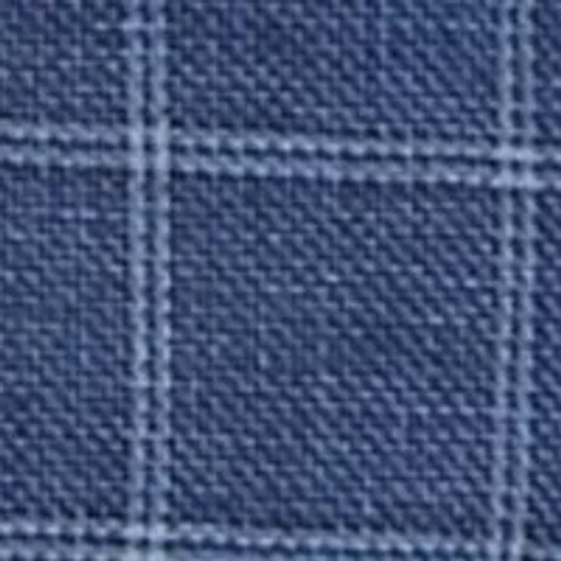 Windowpane Cotton Linen Classic Fit Sport Coat