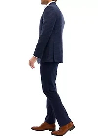 Men's Check Wool Stretch Classic Fit Sportcoat