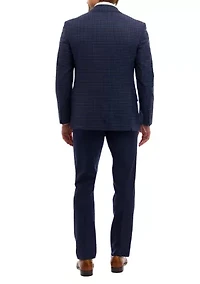 Men's Check Wool Stretch Classic Fit Sportcoat