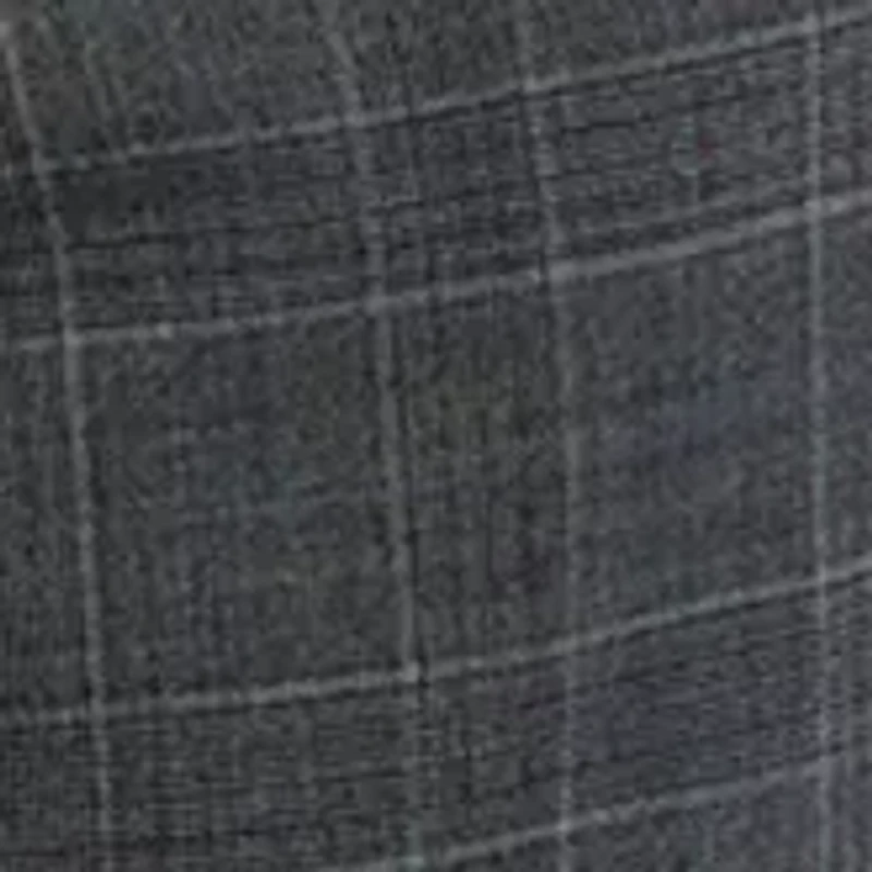 Plaid Wool Stretch Classic Fit Suit Trousers