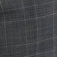 Plaid Wool Stretch Classic Fit Suit Trousers