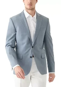 Wool Stretch Classic Fit Suit Jacket