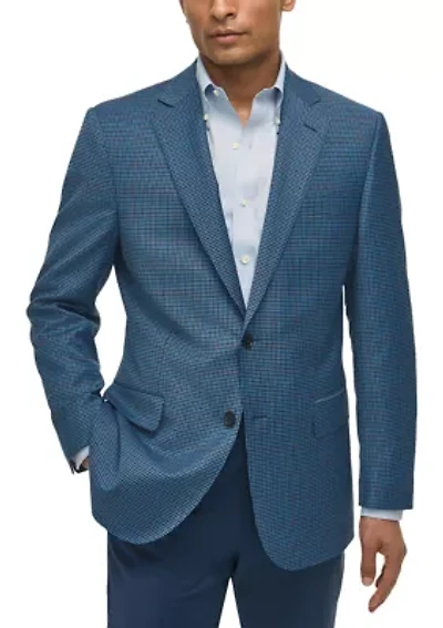 Plaid Wool Classic Fit Sport Coat