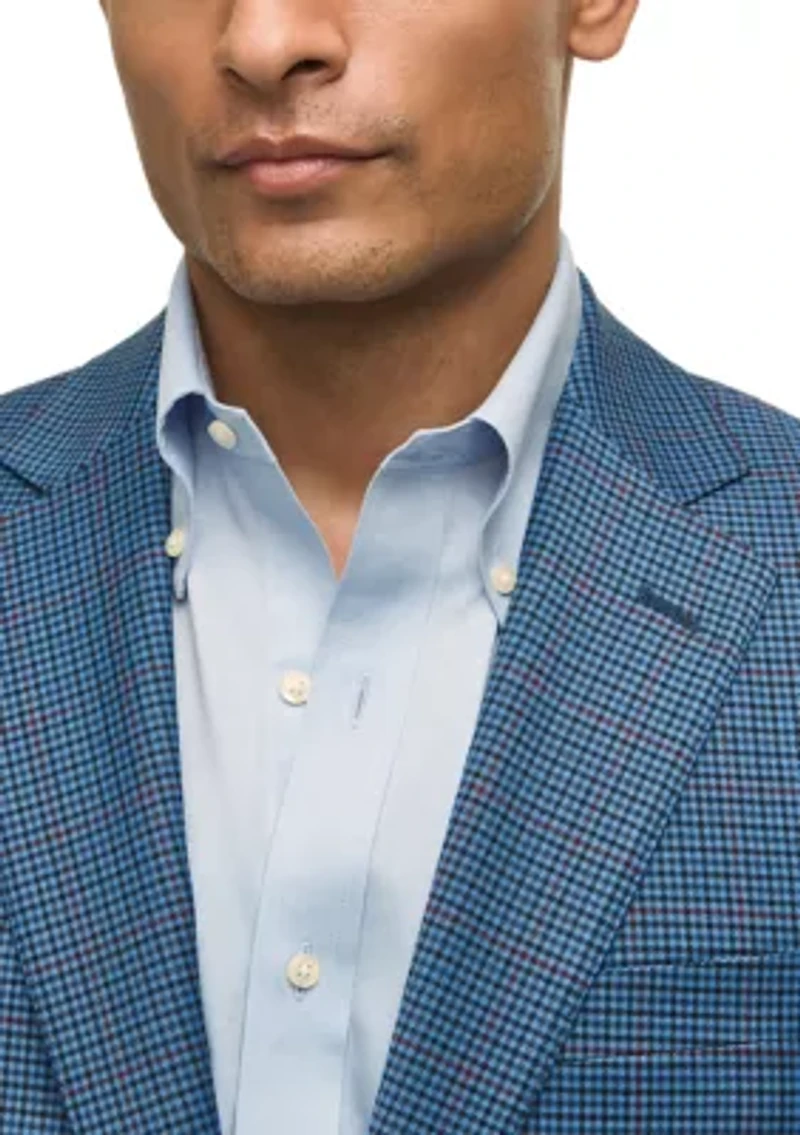 Plaid Wool Classic Fit Sport Coat