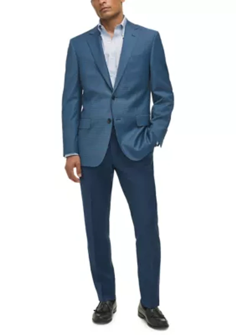 Plaid Wool Classic Fit Sport Coat