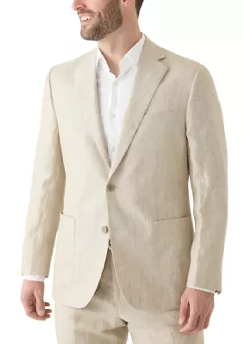 Men's Linen Classic Fit Suit Separate Jacket