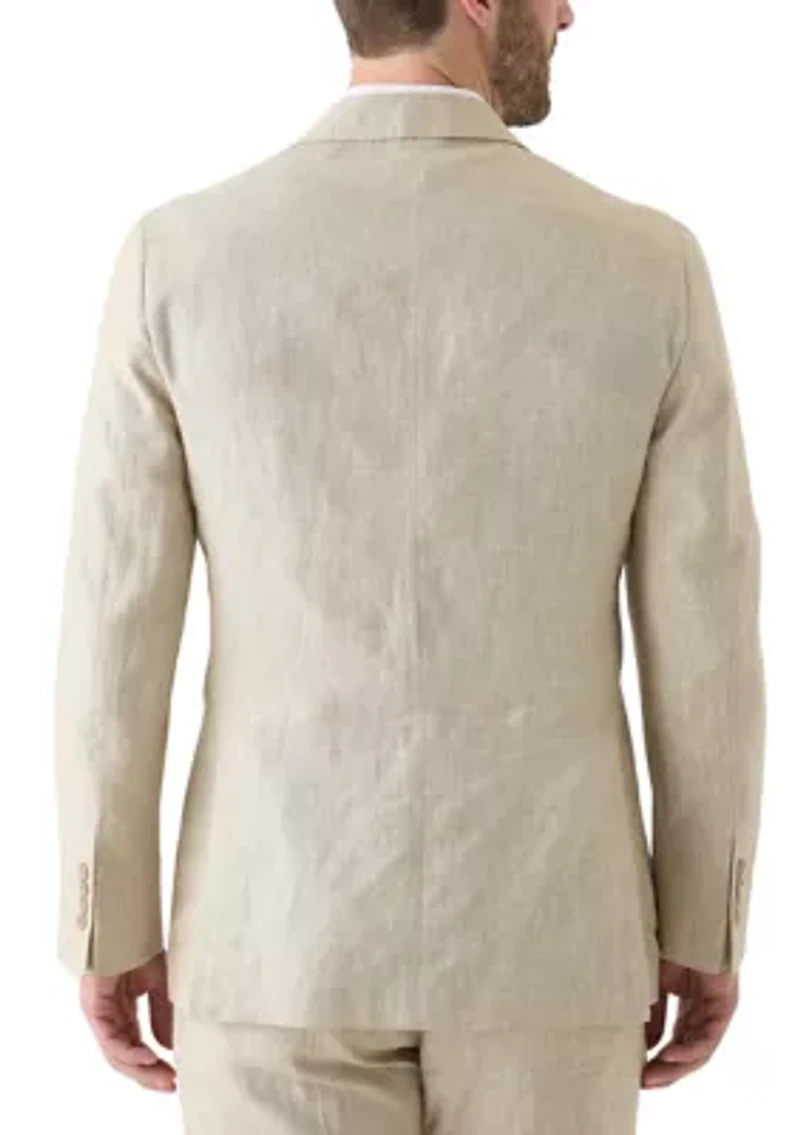 Men's Linen Classic Fit Suit Separate Jacket
