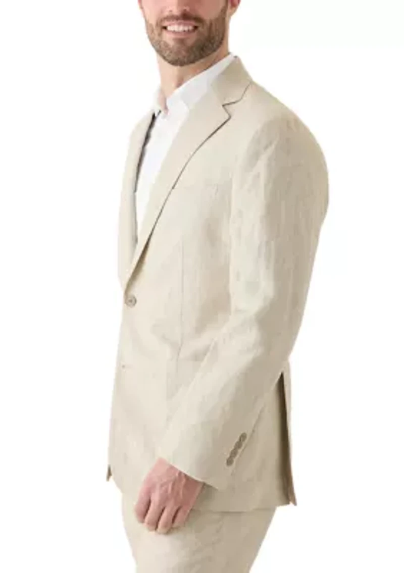Men's Linen Classic Fit Suit Separate Jacket