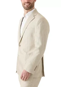 Men's Linen Classic Fit Suit Separate Jacket