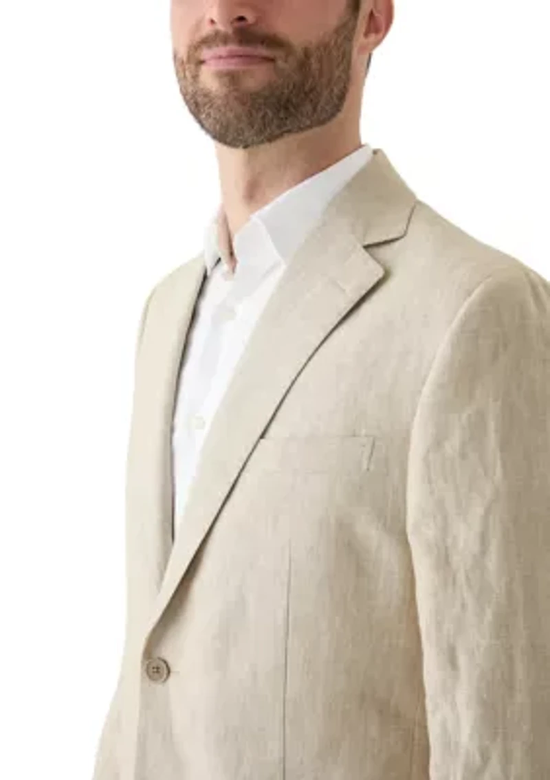 Men's Linen Classic Fit Suit Separate Jacket