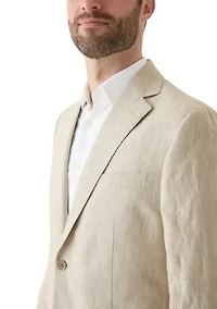 Men's Linen Classic Fit Suit Separate Jacket