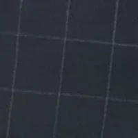 Windowpane Wool Stretch Classic Fit Suit Trousers