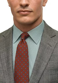 Plaid Wool Stretch Classic Fit Suit Jacket