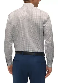 Regular Fit Non-Iron Windowpane Dress Shirt