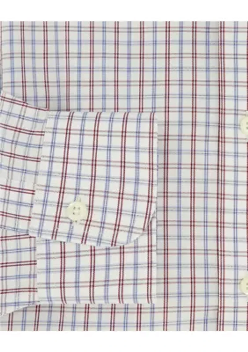 Regular Fit Non-Iron Windowpane Dress Shirt