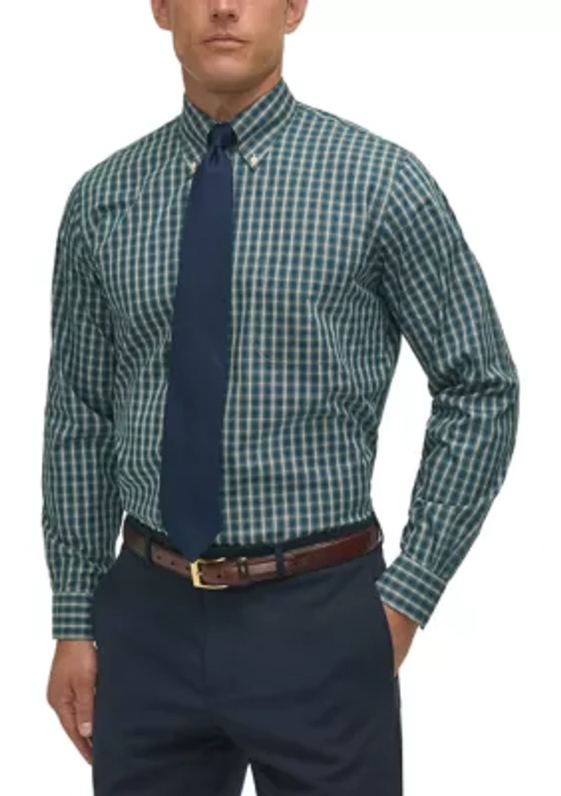 Regular Fit Non-Iron Tartan Dress Shirt