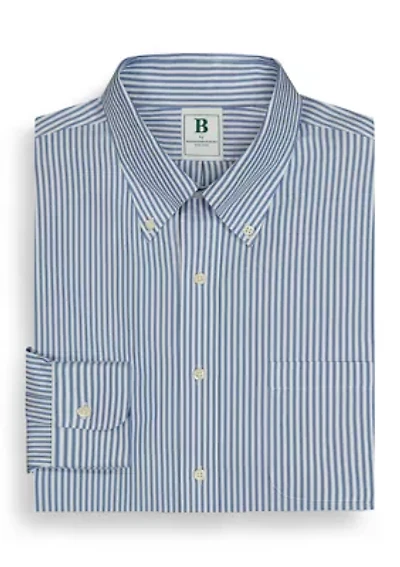 Regular Fit Non-Iron Stripe Dress Shirt