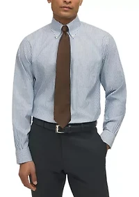 Regular Fit Non-Iron Stripe Dress Shirt