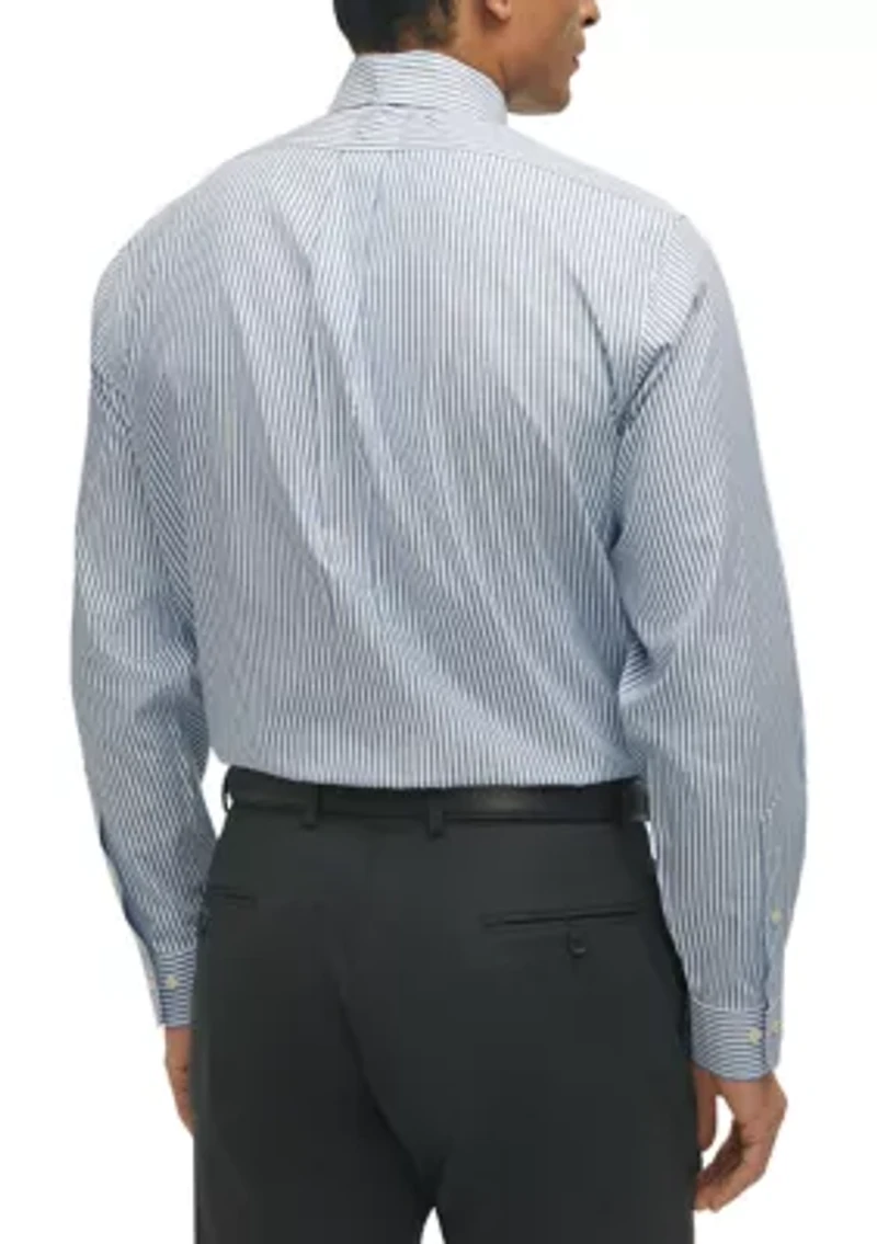 Regular Fit Non-Iron Stripe Dress Shirt