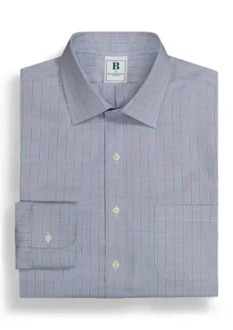 Regular Fit Non-Iron Grid Check Dress Shirt