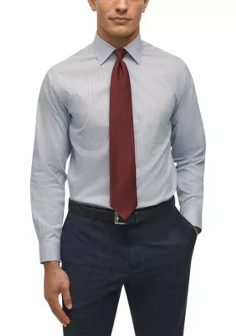 Regular Fit Non-Iron Grid Check Dress Shirt