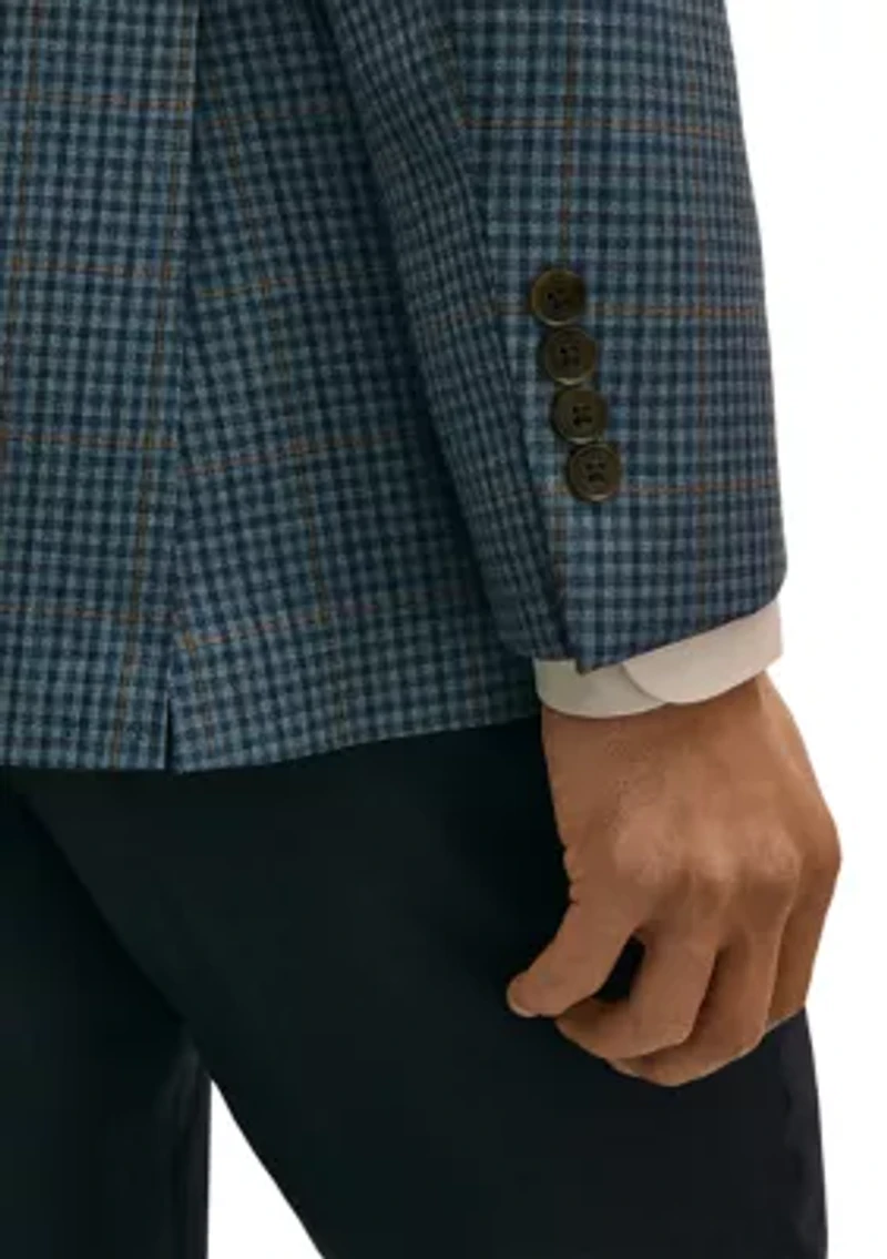 Men's Multi Gingham Check Sport Coat